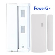       Sensor de Movimiento PIR Infrarrojo (Doble) de Cortina Exterior para USO INALAMBRICO Optex + Sensor Magnético PowerG+ DSC